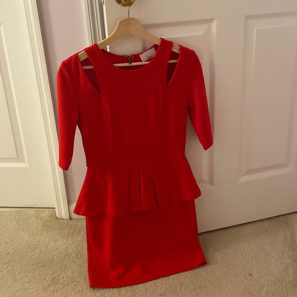 Red mini pablum dress worn once